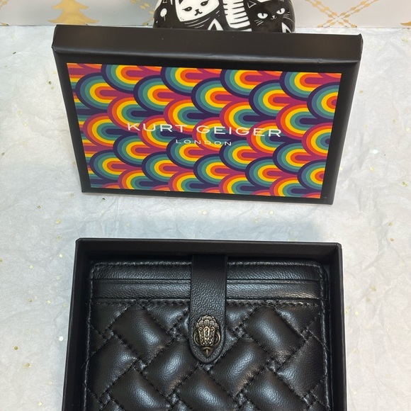Kurt Geiger Black Quilted Wallet NWT - Picture 2 of 10